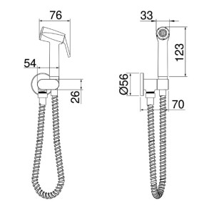 Ducha Higiênica Lorenzetti LorenLoft 1984 C82 Com Registro Cromada Ducha Higiênica Lorenzetti LorenLoft 1984 C82 Com Registro Cromada