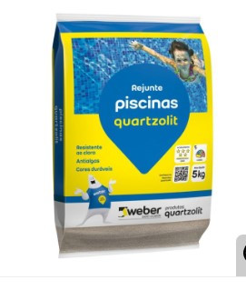 rejunte quartzolit piscina 5 kg branco - 