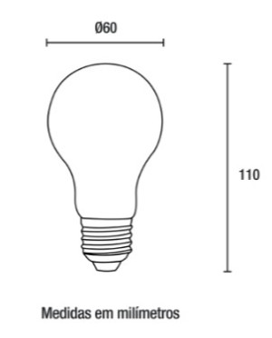 Lâmpada LED Bulbo A60 E27 - 15W - 6.500K