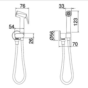 Ducha Higiênica Lorenzetti LorenLoft 1984 R82 Com Registro Rose Gold Ducha Higiênica Lorenzetti LorenLoft 1984 R82 Com Registro Rose Gold