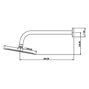 Chuveiro LorenSlim Square 7028 C16 De Parede Lorenzetti Cromado - 