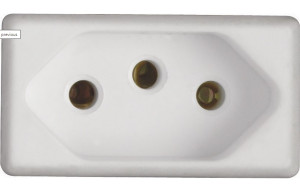 Modulo Tramontina Tomada 2p+T 20a Branco Liz/Lux2 - 57115038 - 