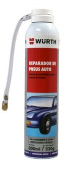 Reparador de Pneus Auto 300ml - Wurth  - 