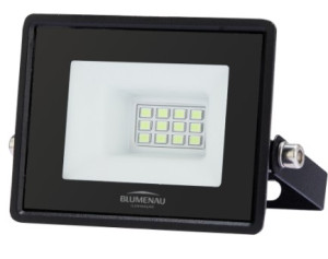 Refletor LED Tech Alumínio 10W Luz Decorativa Verde - Preto - 