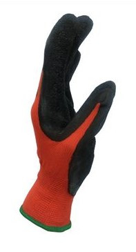 Luva de Poliéster com Banho de Látex Grip - Red Line Tamanho 8 - 