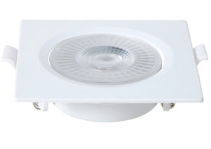 Spot LED Embutir Quadrado 8W 3.000K - Branco - Blumenau  - 