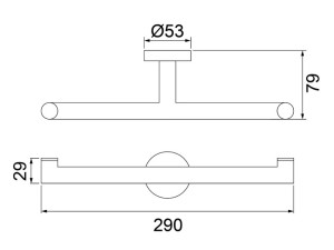 Papeleira Dupla Lorenzetti LorenLoft 2022 R82 Rose Gold - 