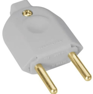 Plugue Macho 2P 10 A 250 V Tramontina Cinza
57401102 - 