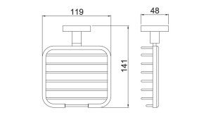 Saboneteira Lorenzetti LorenVogue 2008 C98 Cromada