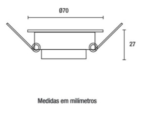 Spot LED Embutir Redondo 3W 6.500K - Branco - Blumenau  - 
