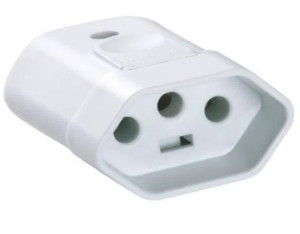 Plugue Fêmea 2P+T 20 A 250 V Tramontina Branco
57402055 - 