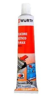 Silicone Acético W-Max Branco 50g  - W-Max - Wurth