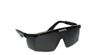 Óculos de Segurança PRÓ Cinza Fumê com Haste Preta - Wurth  - 