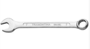 Chave Combinada 7 mm Tramontina Basic com Corpo em Aço Especial Cromado - 