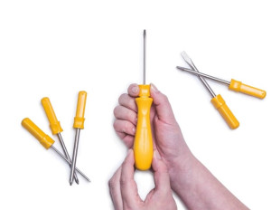 Jogo de Chaves de Fenda Tramontina com Pontas Intercambiáveis 6 peças - 