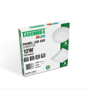 Painel led Taschibra lux sobrepor 12W 17CM 6500K 15070122 - 