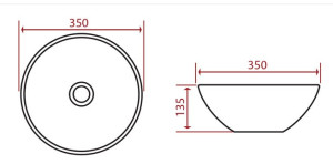 Cuba lorenzetti redonda RA-01 bege  - 