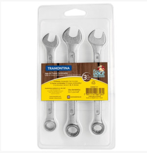 Jogo de Chaves Combinadas Tramontina 3 Peças - 