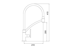 Torneira Lorenzetti Cozinha de Mesa Lorenchef 1167 C81 Cromado - 