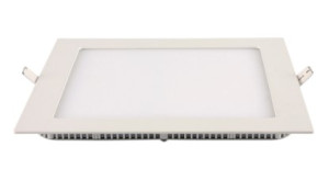 Painel LED Embutir Quadrado Alumínio 18W 6.500K - Branco - 