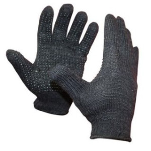 Luva Tricotada Preta 4 Fios Pigmentada na Palma - Wurth  Luva Tricotada Preta 4 Fios Pigmentada na Palma - Wurth