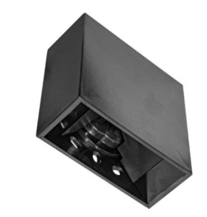 Arandela LED Toulouse Preta | 4W | 3000K | IP65 | Autovolt