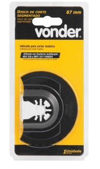 Disco de corte segmentado para madeira 87 mm, para Lixadeira Multifunção ,MEV 330, VONDER Disco de corte segmentado para madeira 87 mm, para Lixadeira Multifunção ,MEV 330, VONDER