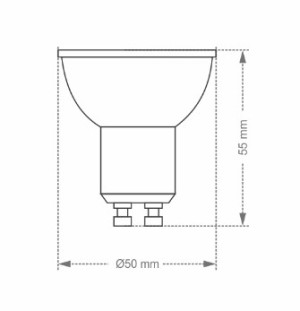 Lâmpada Led Taschibra MR16 TDL 20  3,5W 36º 2700K 11080516 Lâmpada Led Taschibra MR16 TDL 20  3,5W 36º 2700K 11080516