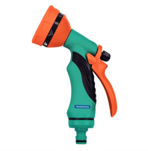 Hidropistola 10 tipos de jato para Engate Rápido Tramontina Multifunção - 