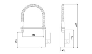 Monocomando para Cozinha de Mesa Lorenvogue 2267 C98 Lorenzetti - 