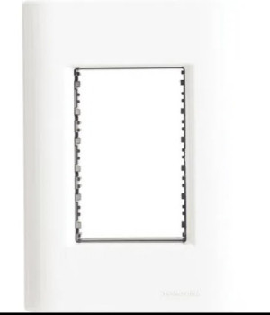 Placa 3 Postos 4x2 Tramontina Giz Branca com Suporte
 57200051 - 