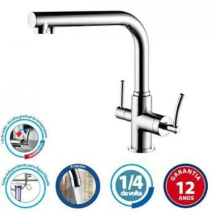 Misturador Monomix para Cozinha Lorenzetti LorenRound 4263 C60 - 