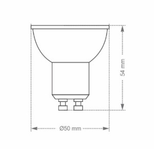 Smart lampada wifi led Taschibra 4,8W MR16 RGB  11080556 - 