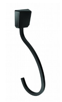 Toalheiro meber argola origami 39 preto matte  Toalheiro meber argola origami 39 preto matte