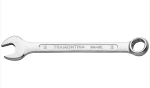 Chave Combinada 15 mm Tramontina Basic com Corpo em Aço Especial Cromado - 