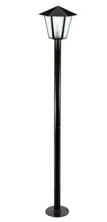 Poste Colonial Sextavado Simples 2,16m - Preto - 