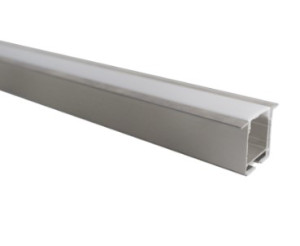 Perfil Line Alumínio Embutir 36mm 3M - Alumínio Natural - 