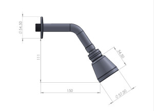 Ducha Pevilon preta 9212504 -