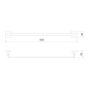 Toalheiro Barra Lorenzetti LorenVogue 2040 C98 Cromado - 