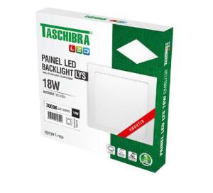 Painel led Taschibra lys embutir 18W 22CM 6500K 15140166 - 