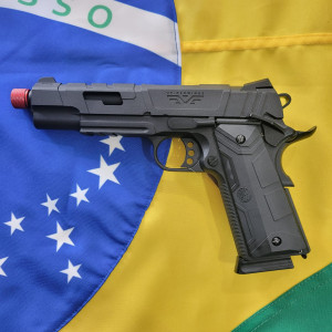 PISTOLA AIRSOFT ROSSI 1911 REDWINGS GGAS BLOWBACK 6MM CB366