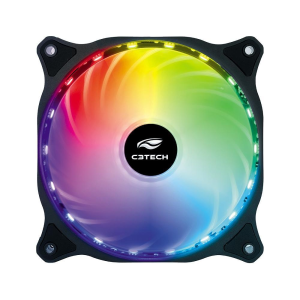 COOLER GABINETE FAN 120MM C3TECH F9-L160BKM LED RGB