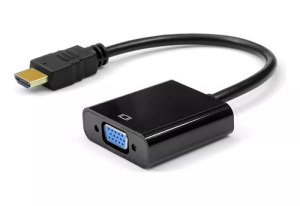 ADAPTADOR CONVERSOR HDMI MACHO P/ VGA FEMEA PLUSCABLE ADP-HDMIVGA10BK
