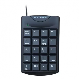 TECLADO NUMERICO TC229 USB MULTILASER PRETO
