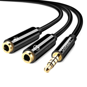 ADAPTADOR DLH TEC Y PLUG P3 X P2 SPLITTER FONE /MICROFONE