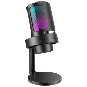 MICROFONE FIFINEAMPLIGAME A8  RGB USB PRETO