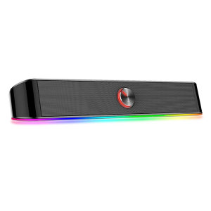 CAIXA DE SOM SOUNDBAR GAMER REDRAGON ADIEMUS 6W P2/USB RGB GS560 PRETO