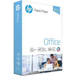 PAPEL A4 HP OFFICE 75G/M2 210X297MM 500FLS