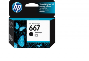 CARTUCHO ORIGINAL HP 667 PRETO 2,0ML