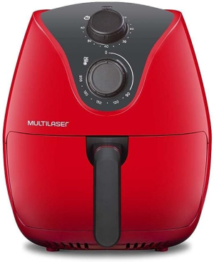 FRITADEIRA MULTILASER AIR FRYER 4L 1500W VERMELHA 220V